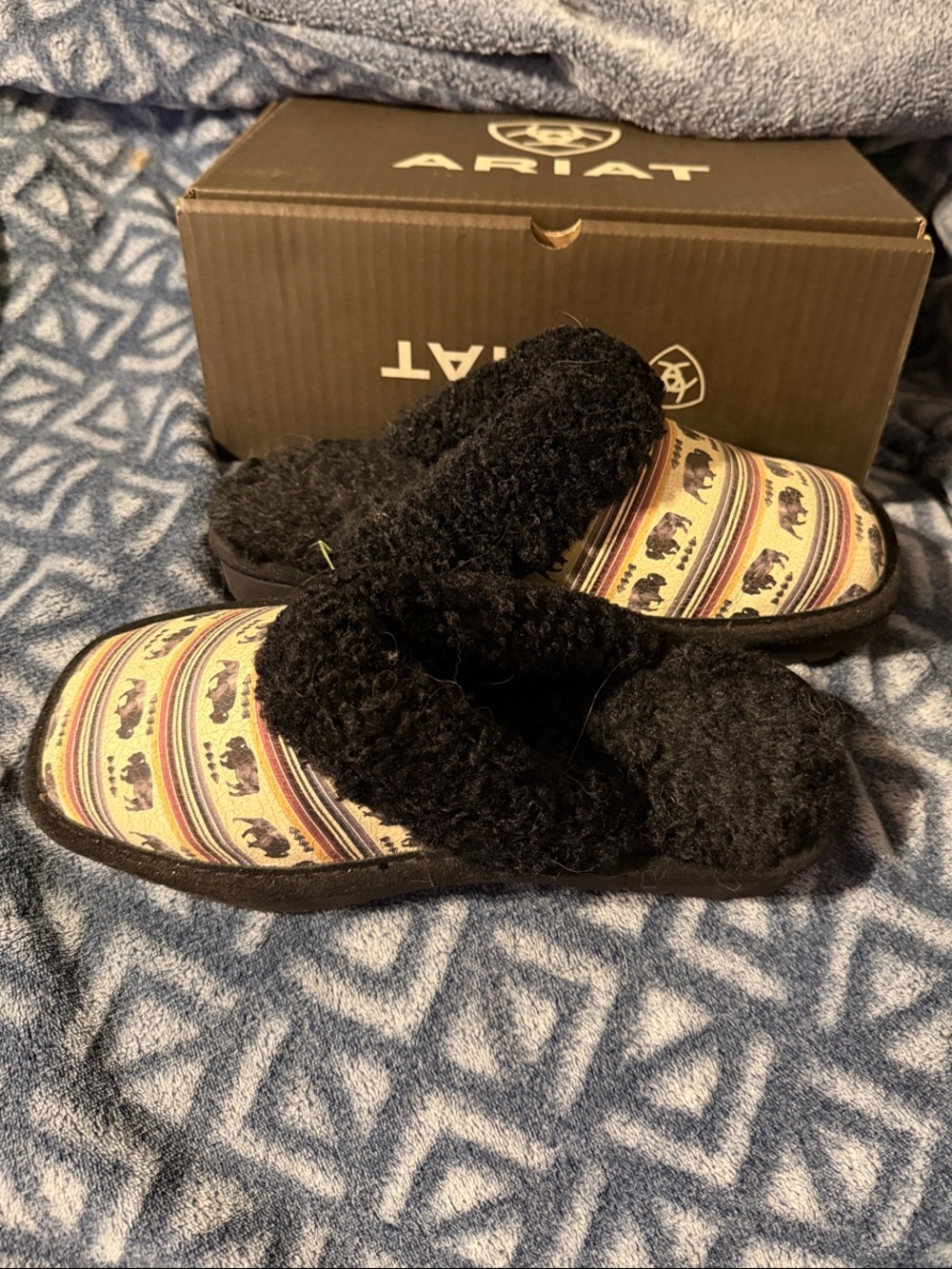 Ariat Jackie Square Toe-exotic Buffalo Print